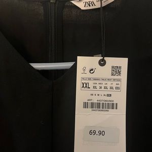 Zara v- neck linen maxi dress